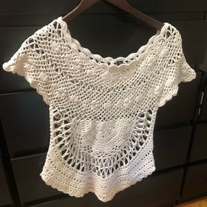 Beautiful Crotchet Top- Smitten- Size Small